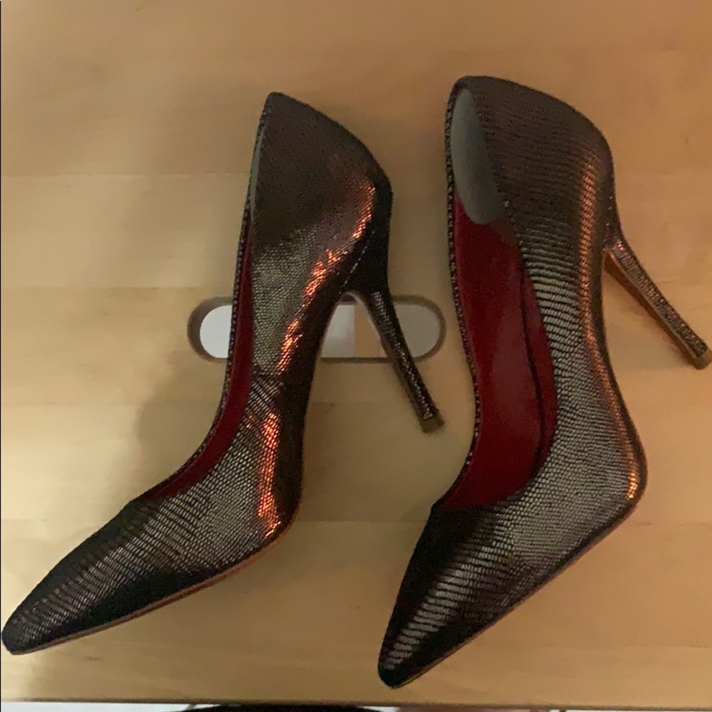 Charles Jourdan Paris size 6.5 metallic brown pump - Picture 14 of 16